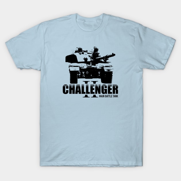 Challenger 2 Tank T-Shirt by Billy Goat TP